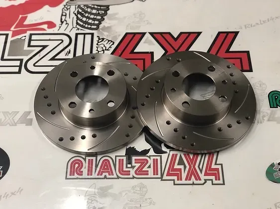 Coppia dischi freno anteriori BAFFATI/FORATI panda prima serie