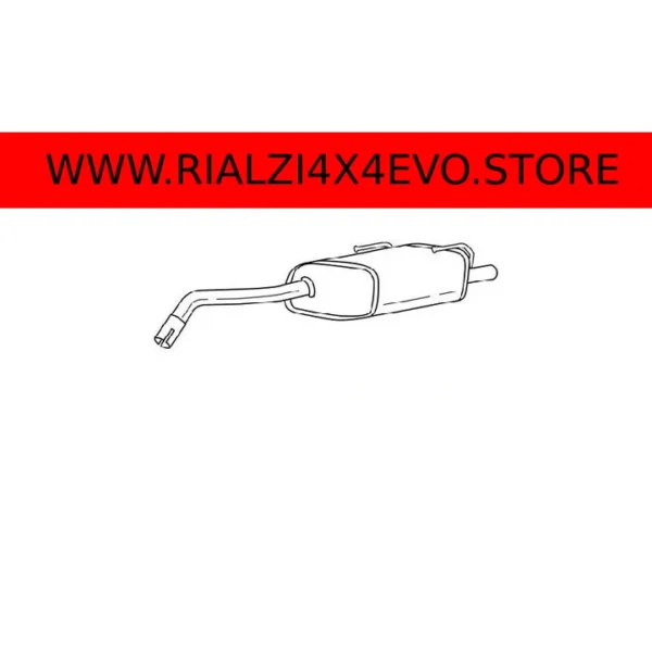 Marmitta Silenziatore Posteriore Fiat Panda 169 e 312