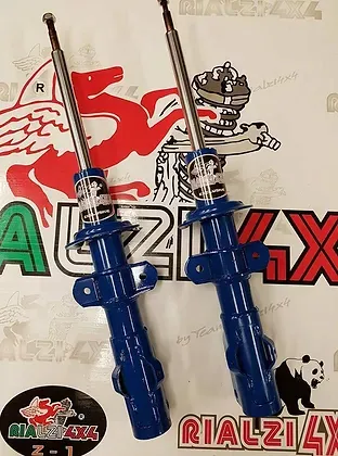 Ammortizzatori anteriori rialzati stelo + 1 cm e piatto + 1 cm panda 4x4 prima serie