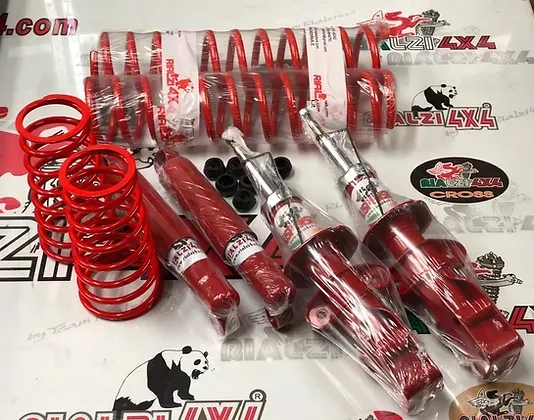 Kit completo ammortizzatori 5 cm panda 2wd prima serie da 1980 a 2003 / A MOLLA