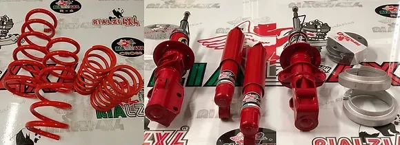 Kit completo ammortizzatori da carico +5 cm panda 2wd prima serie da 1980 a 2003